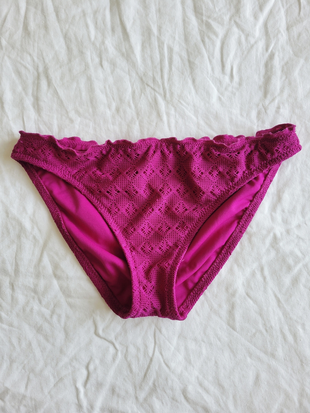 Mossimo Low Rise Bikini Bottom Magenta M